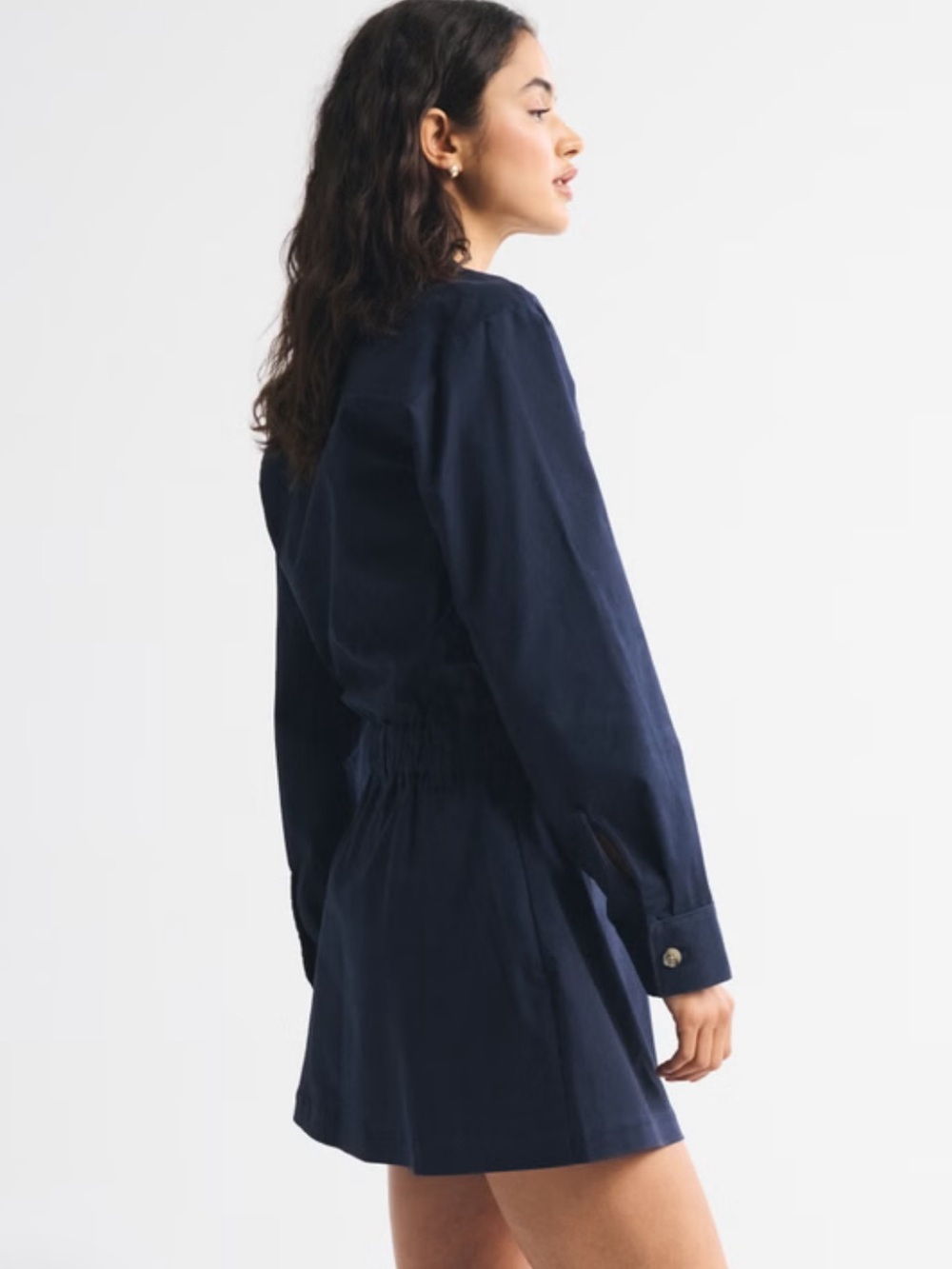 Abercrombie & Fitch Utility Skort Dress in Dark Indigo - Picture 4 of 7